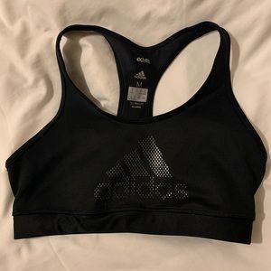 Adidas black sports bra